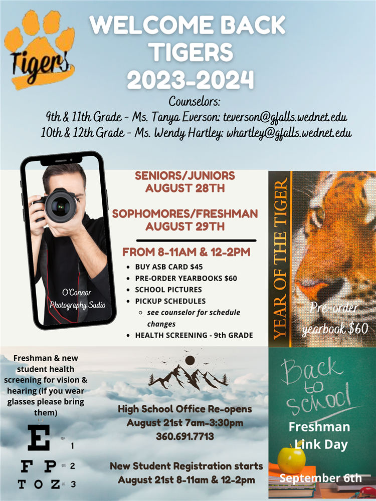 Welcome Back Tigers 2023-2024
